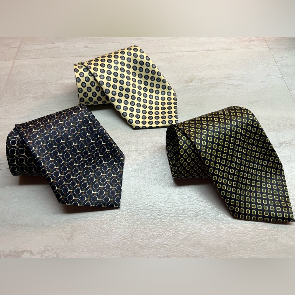 Three ties for classic suit or casual style